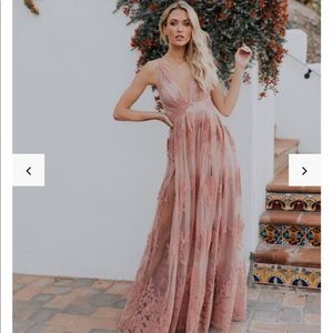 Vici Antonia Maxi Dress in Mauve